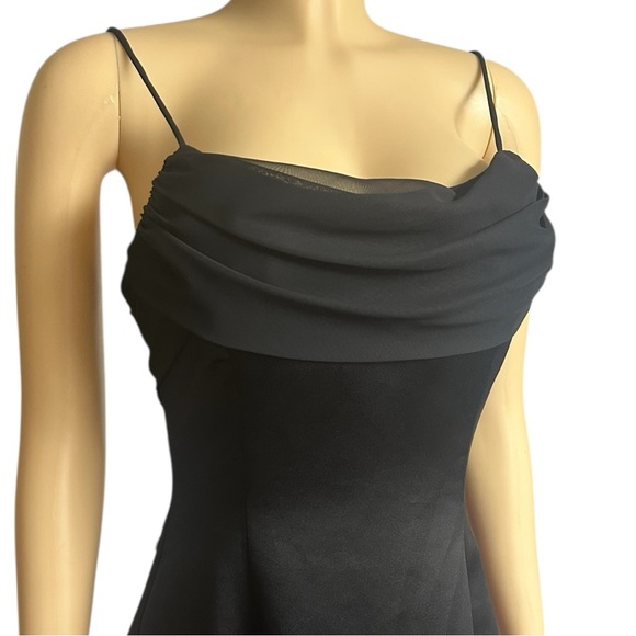 Vintage Michaelangelo Classic Black Maxi Party Dress - Picture 3 of 10